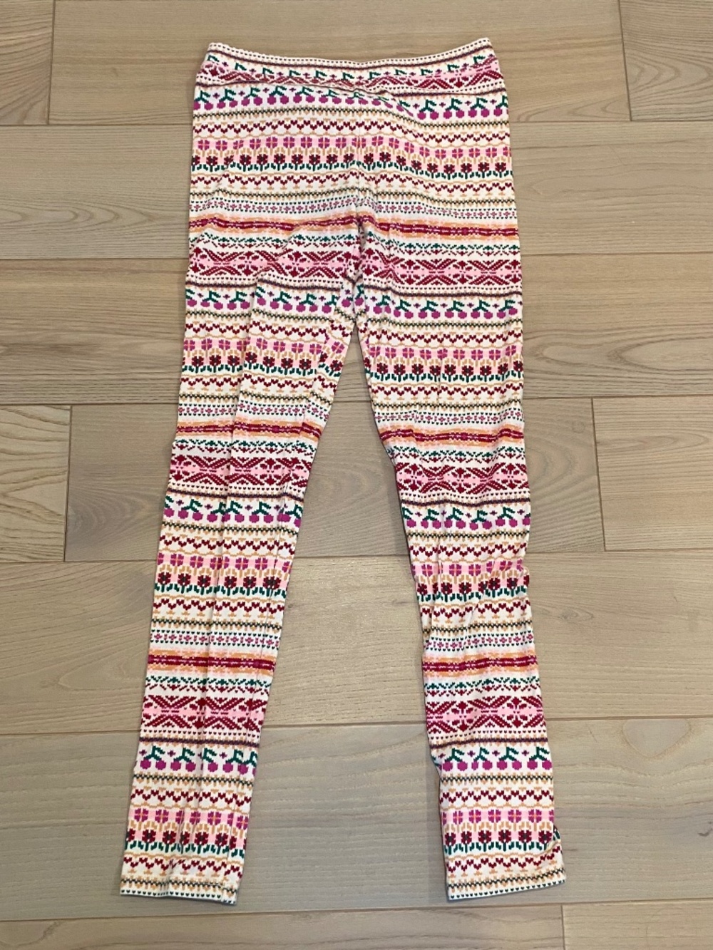J. Crew Crewcuts Girls’ Size 14 Multicolor Fair Isle Pattern Leggings